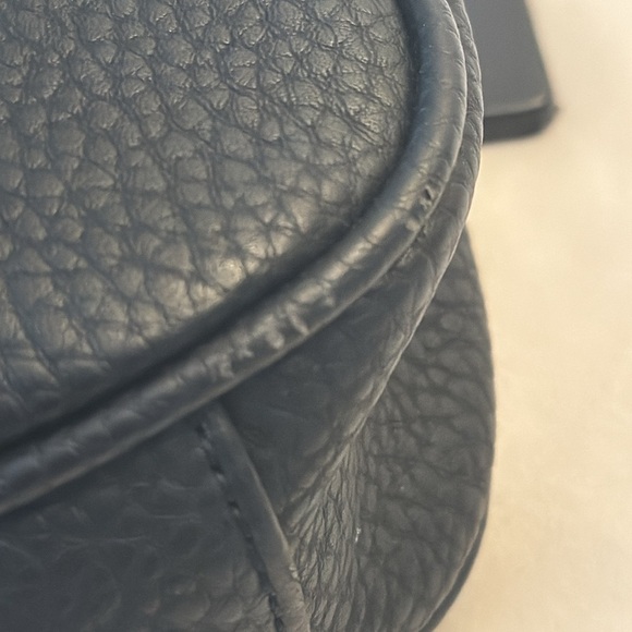 NWOT COLAB Black Vegan Leather Shoulder Bag with Silver Hardware - Picture 10 of 10